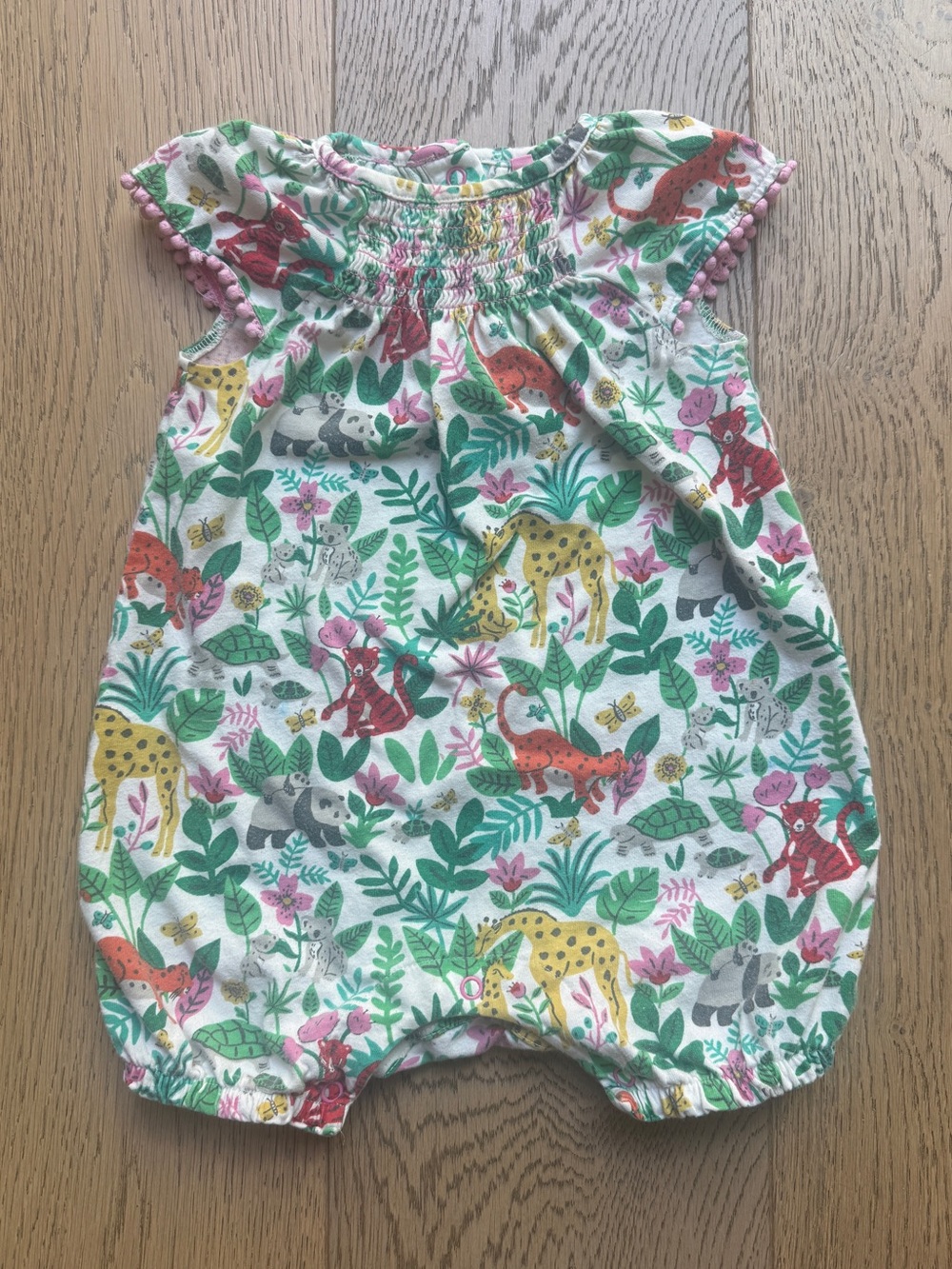 Baby Boden Jungle Animal Bubble Romper Onesie